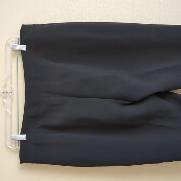 14 Karl Lagerfeld Paris Solid Black Pants Side Zipper Minimalist - Picture 9 of 14